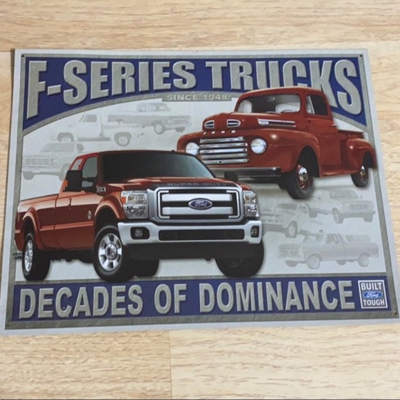 Ford Wall Decor Hobby Lobby Ford Fseries Trucks Metal Wall Sign Poshmark